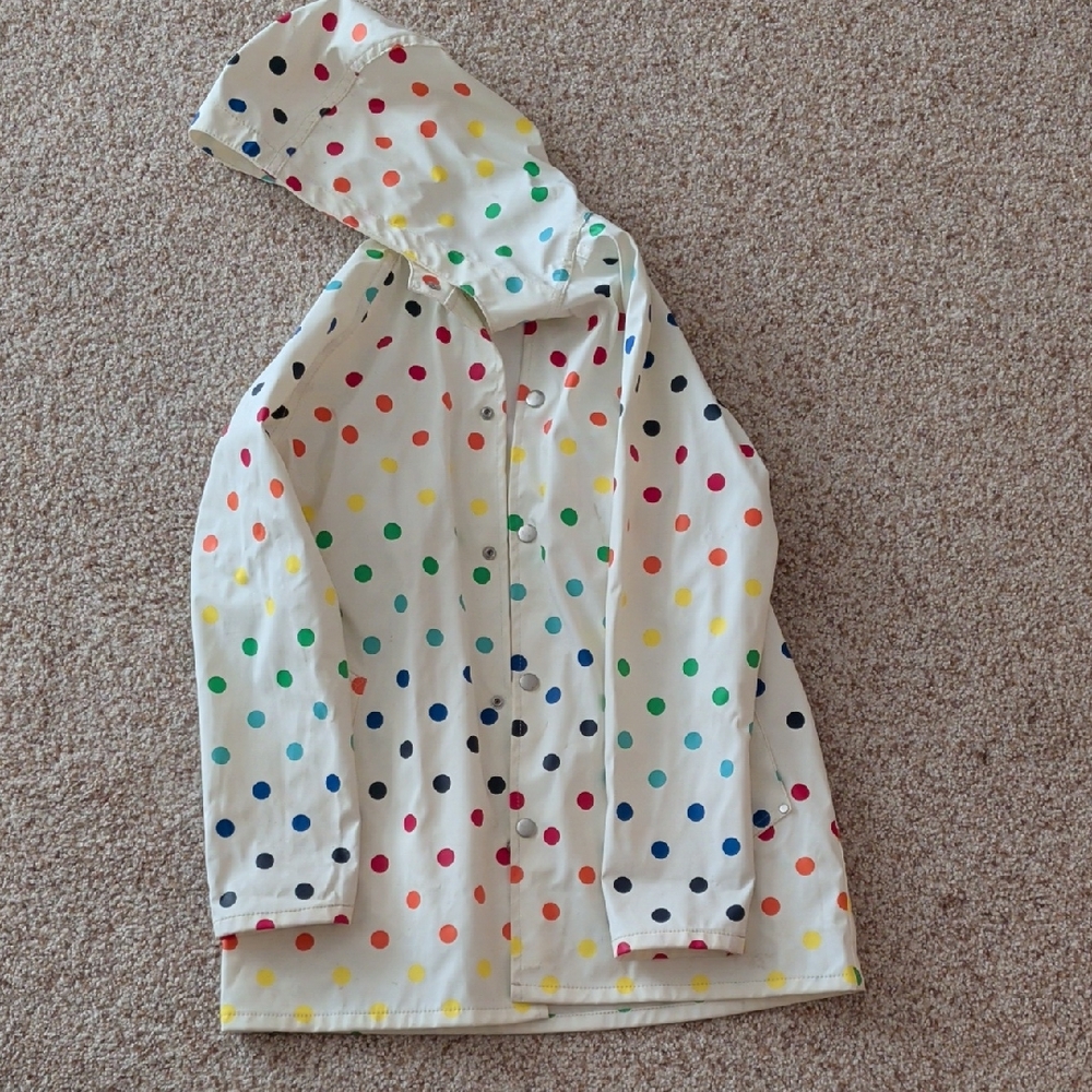Primary Multicolor Polka Dot Kids Jacket